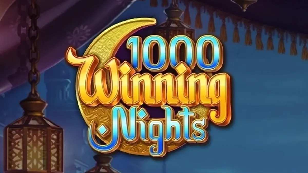 Interface do jogo de slot 1000 Winning Nights da Playnetic